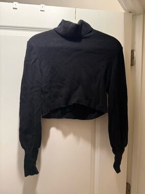 Wilfred Black Ribbed Knit Turtleneck